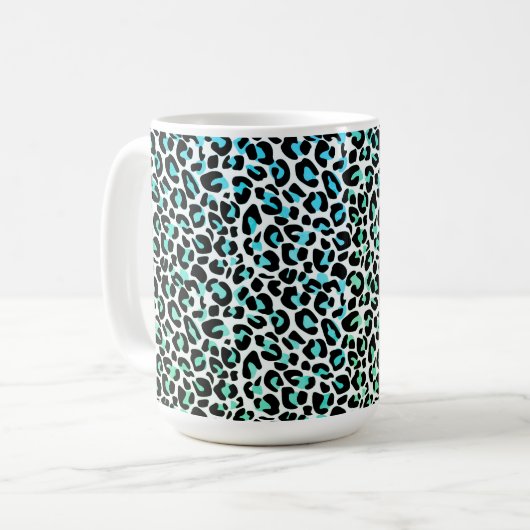 Mok van leopard Print Coffee (Voorkant links)