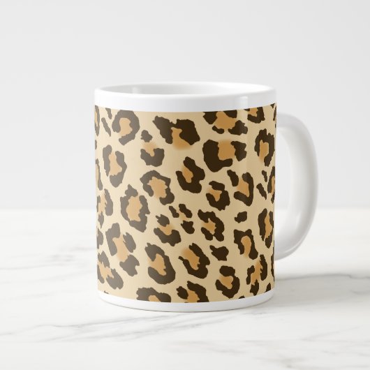 Mok van Leopard Print Jumbo Coffee (Voorkant rechts)