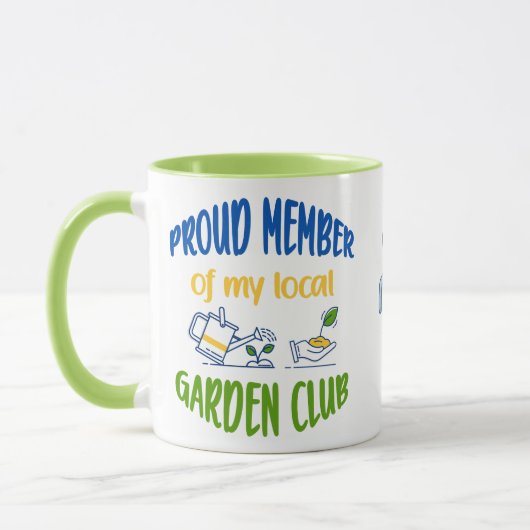 Mok van lid van de tuinclub (Links)