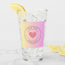 Mok van liefde en geluk glas