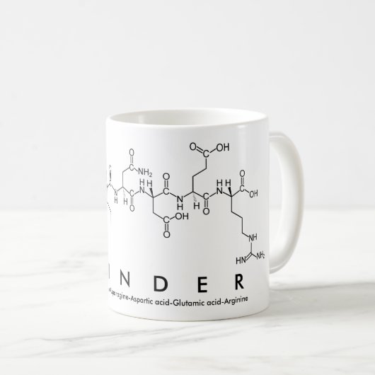 Mok van lijndikte peptide (Voorkant rechts)