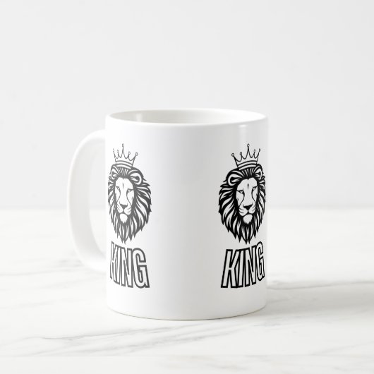 Mok van lionkoffie (Voorkant links)