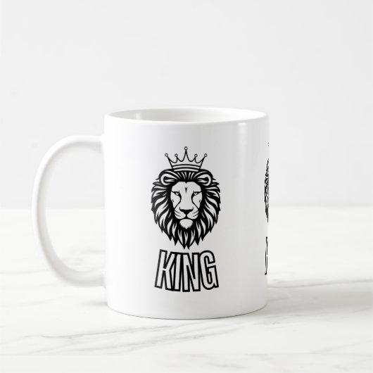 Mok van lionkoffie (Links)