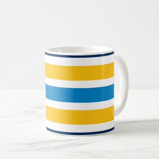 Mok van Los Angeles Chargers Minimalist Bars Coffe (Voorkant rechts)