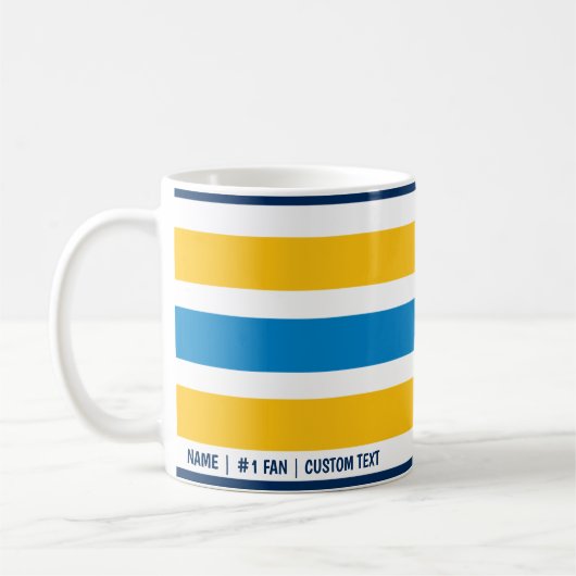 Mok van Los Angeles Chargers Minimalist Bars Coffe (Links)