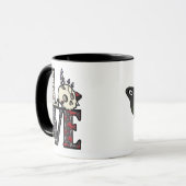 MOK VAN LOVE Skulls & paddenstoelen (Voorkant links)