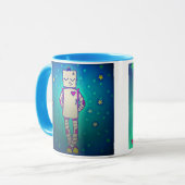 Mok van Lovely Girl Robot Coffee (Voorkant links)