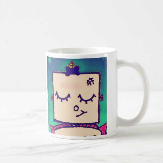 Mok van Lovely Girl Robot Coffee (Rechts)