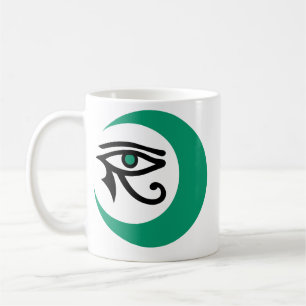 Mok van LunaSees-Logo (2 zijkanten: jade/zwart, ja