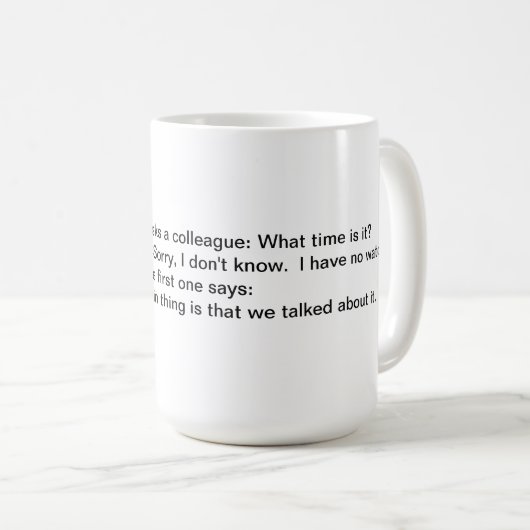 Mok van maatschappelijk werkers (Voorkant rechts)