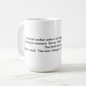 Mok van maatschappelijk werkers (Voorkant links)