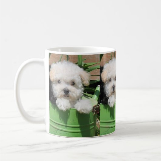 Mok van Maltipoo Puppy Coffee (Links)