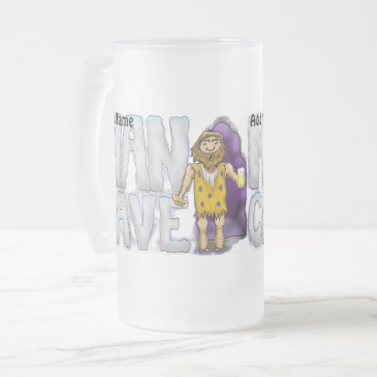 Mok van man Cave Frosty () (Voorkant links)