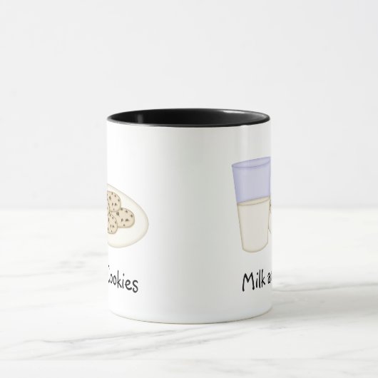 Mok van melk en koekjes (Midden)