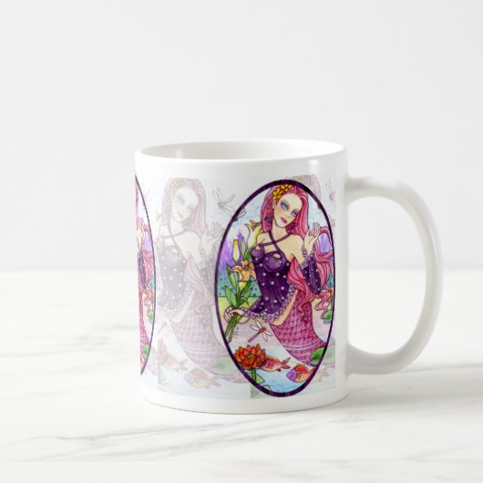 Mok van Mermaid Fairy Tea Coffee door Ann Howard (Rechts)