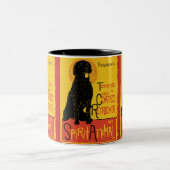 Mok van met een krullende rugleuning beklede koffi (Center)