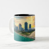 Mok van Miami Beach Panorama Uitzicht (Voorkant links)