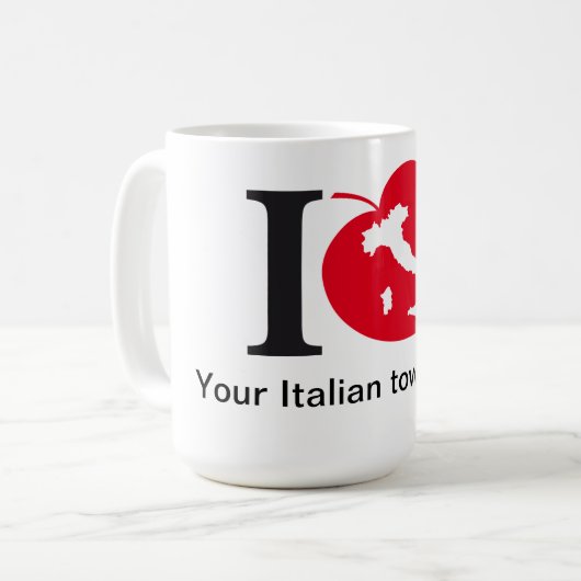 Mok van mijn Italiaanse stad (Voorkant links)