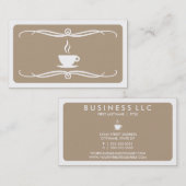 mok van mod-koffie (aanpasbare kleur) visitekaartje (Voorkant / Achterkant)