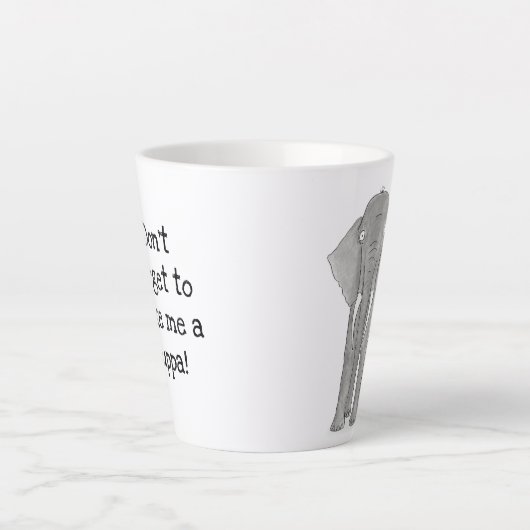 Mok van moeder en baby olifant latente (Voorkant)