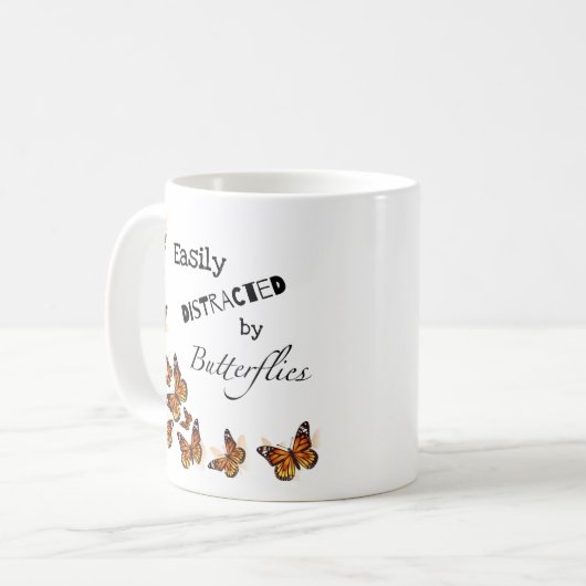 Mok van Monarch Butterfly-koffie (Voorkant links)