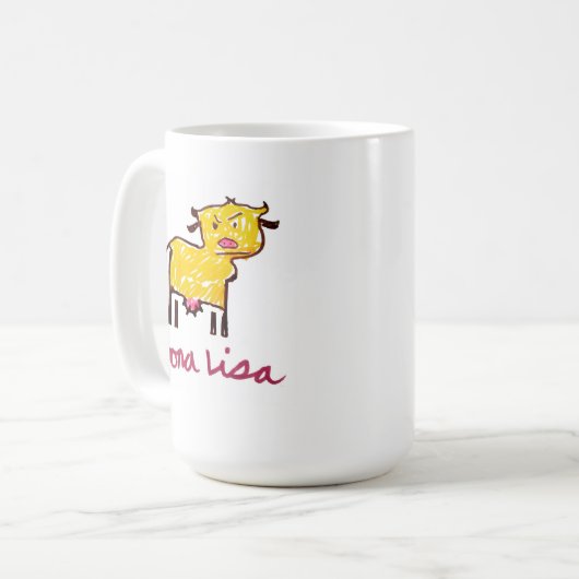 Mok van Moona Lisa-koe (Voorkant links)