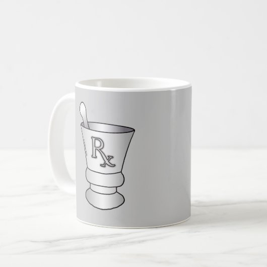 Mok van Mortar en Pestle (Voorkant links)