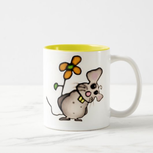 Mok van muis en bloem (Rechts)