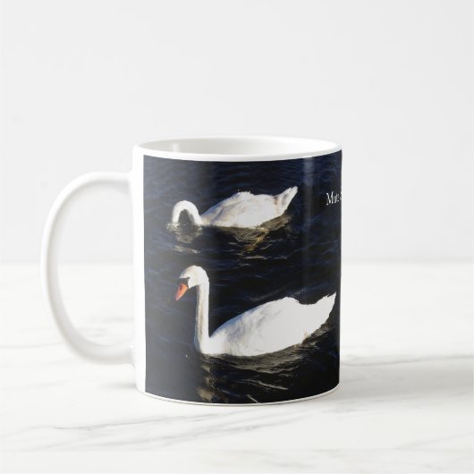 Mok van Mute Swan-koffie (Links)