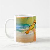 Mok van Natuur voor wedrennen van vrouwen en vogel (Links)