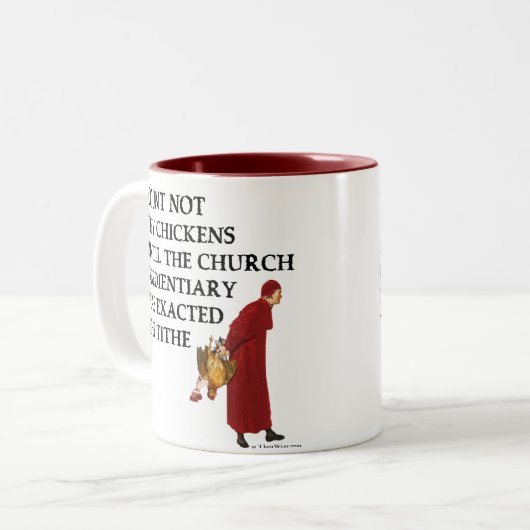 Mok van niet deze kippen (Voorkant links)