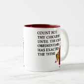 Mok van niet deze kippen (Voorkant rechts)