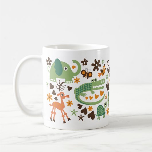 mok van oerwoud dierlijke koffie (Links)