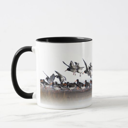 Mok van oestercatchers (Links)