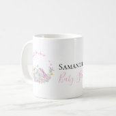 mok van olifant roze vlinders Koffie (Voorkant links)