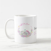 mok van olifant roze vlinders Koffie (Links)