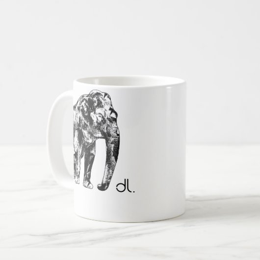 Mok van olifanten (Voorkant links)