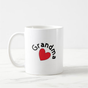 Mok van oma met rood hart