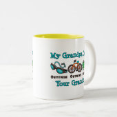 Mok van opa Outswm Outbike Outrun Triathlon (Voorkant rechts)