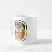 Mok van Oranje tijgerkoffie (Voorkant links)