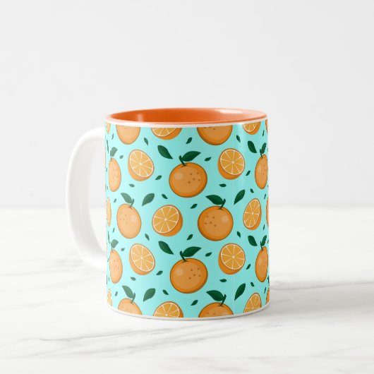 Mok van Oranje vruchten (Voorkant links)