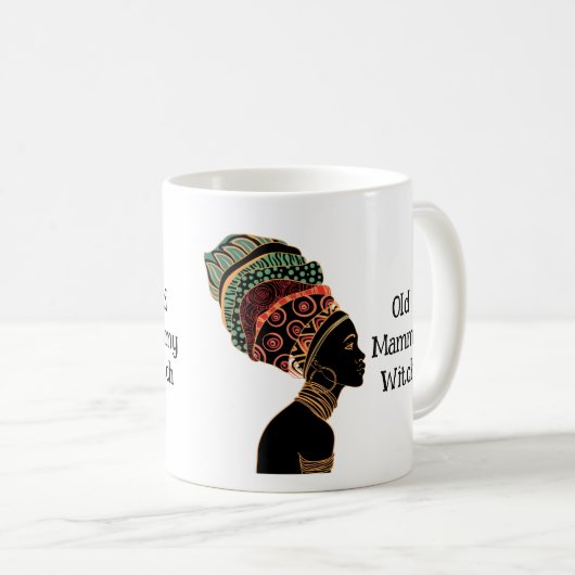 Mok van oude heksenkoffie (Voorkant rechts)