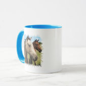Mok van paardenkoffie (Voorkant links)
