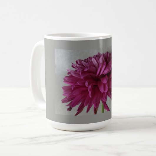 mok van Paarse en blauwe koffie (Voorkant links)