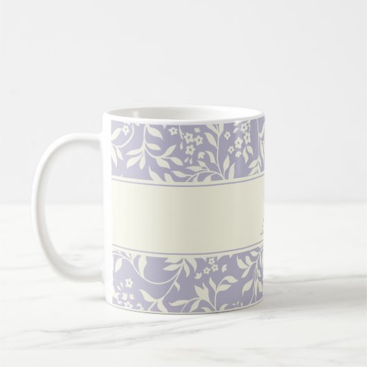 Mok van Paarse "Floral"- en "Foliage"-monogram kof (Links)