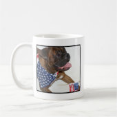 Mok van patriottische boxer-honden (Links)