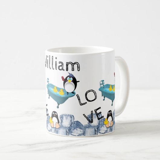 Mok van Penguin Bath Yellow Ducks (Voorkant rechts)