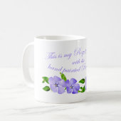 Mok van periwinkle-koffie (Voorkant links)
