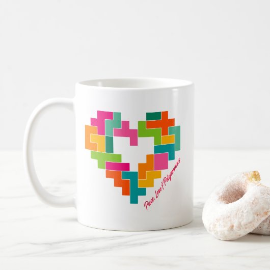 Mok van Piece, Love & Polyominoes (Met donut)