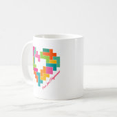 Mok van Piece, Love & Polyominoes (Voorkant links)
